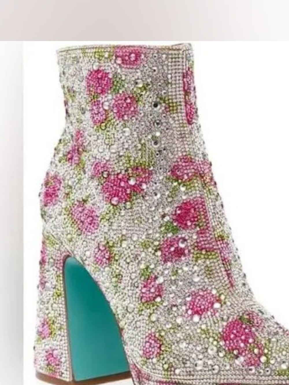 Betsey Johnson Della FLORAL Boot 8